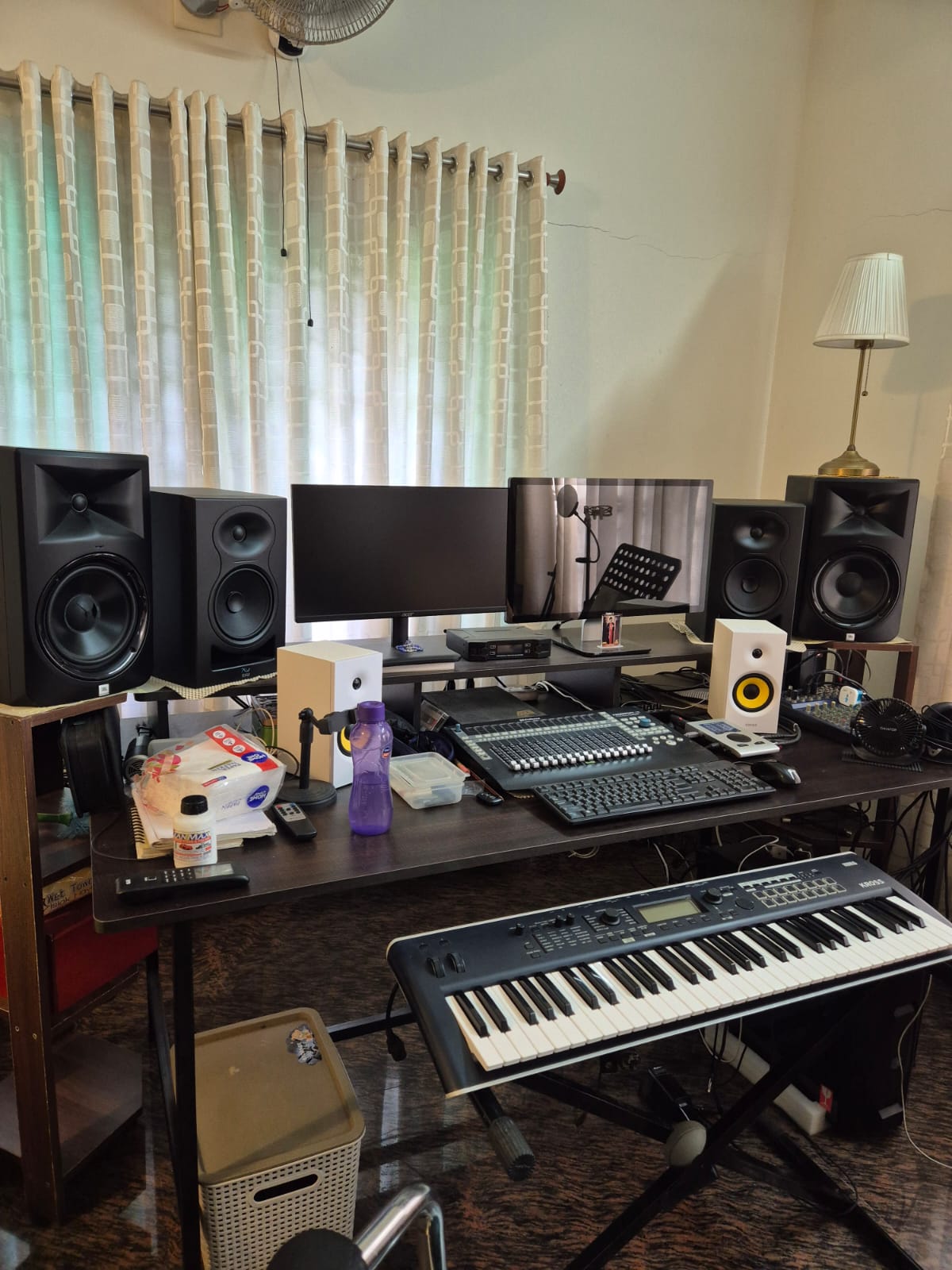 Studio recording and mixing